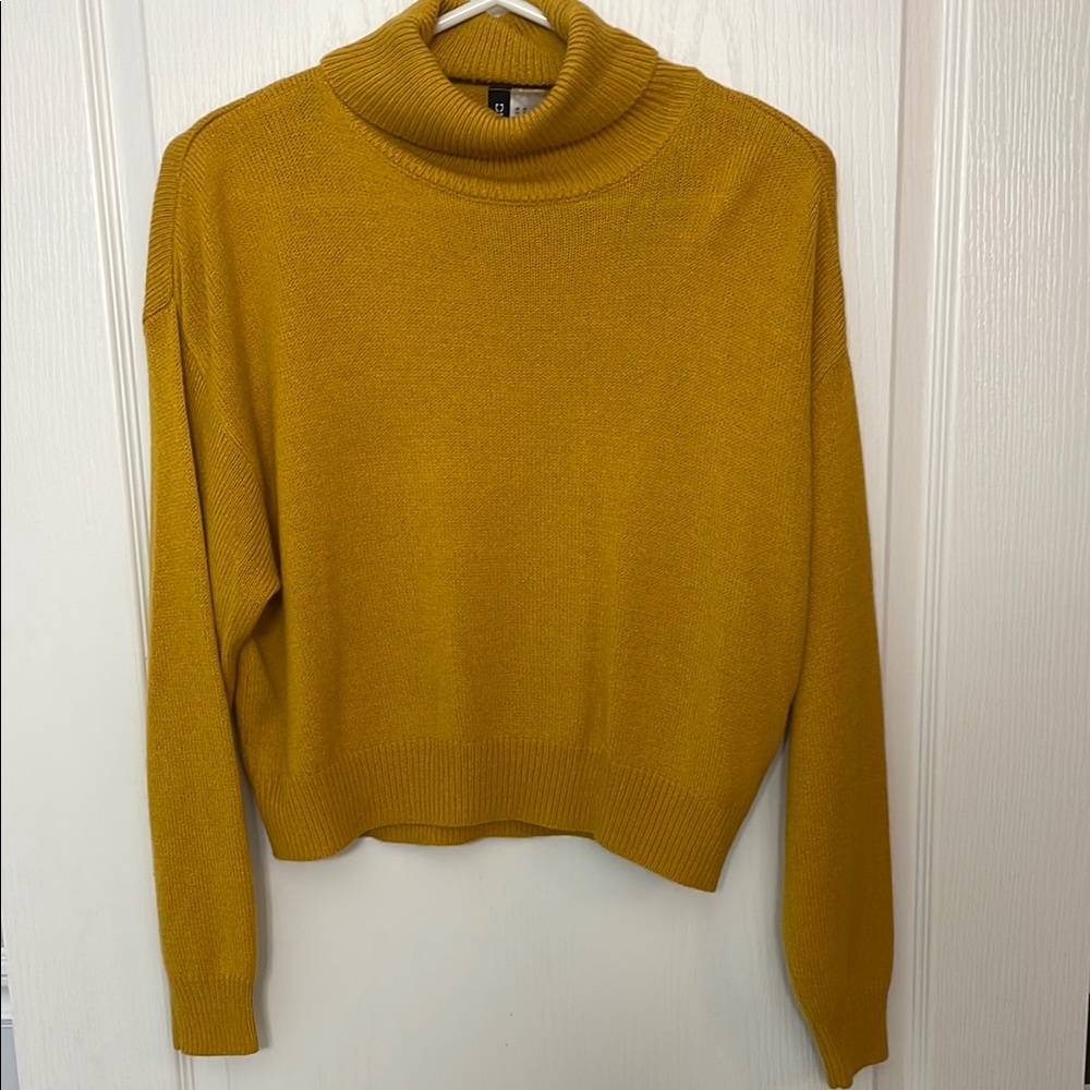Mustard Yellow Turtleneck Sweater